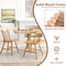 Farmhouse Kitchen Chair Set of 2 with Rubber Wood Frame, Classic Design, Comfortable Seating